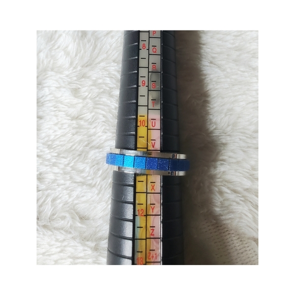 Lot of 5 steel colorful rings - Picture 10 of 11